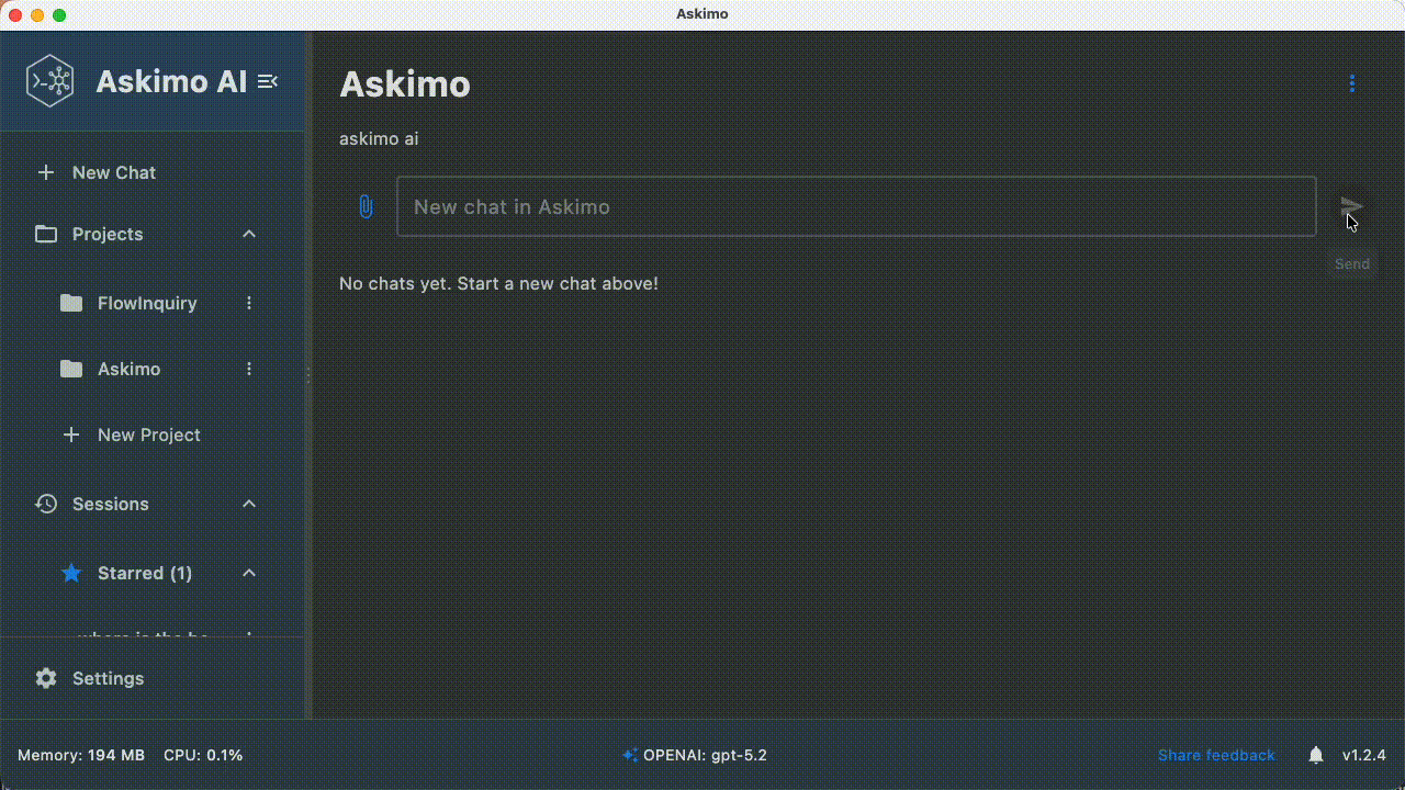 Askimo Desktop Demo